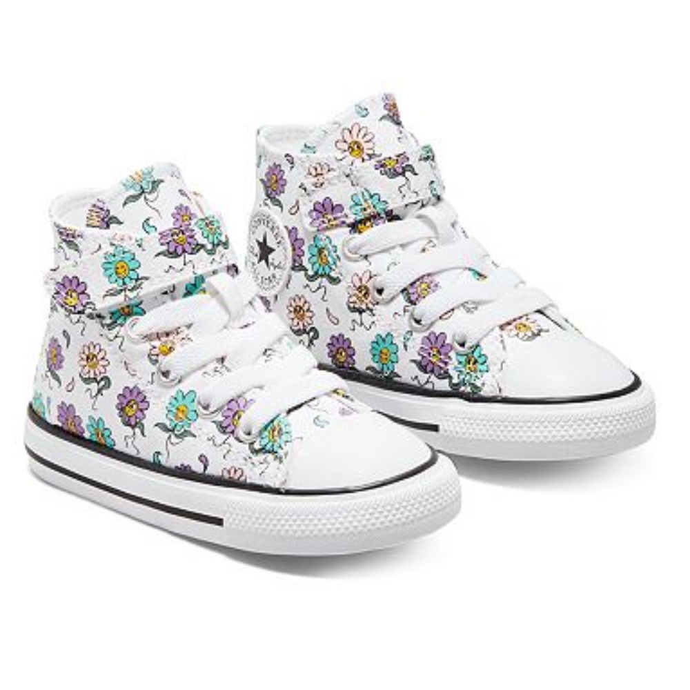 Toddler Friendly Floral High-top Converse